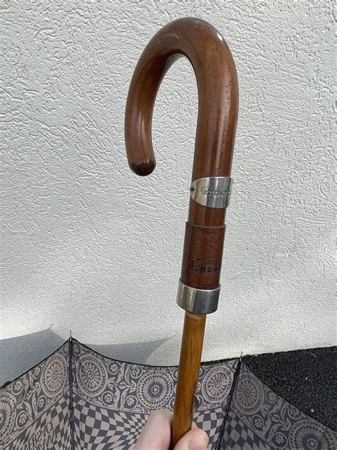 Gianni Versace Vintage 1980's Gold/Black Walking Stick 